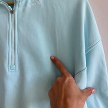 Load image into Gallery viewer, G/FORE "Pray for Birdies" French Terry 1/4 Zip Pullover Blue XS