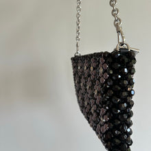 Load image into Gallery viewer, Kate Spade Purl Flower Beaded Purl Mini Shoulder Bag Black NWT