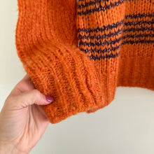 Load image into Gallery viewer, Rag & Bone Merino Wool Knit Crew Neck Pullover Sweater Orange XXS