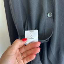 Load image into Gallery viewer, BCBGMAXAZRIA Merino Wool Round Hem Button Front V-Neck Cardigan Sweater Black S