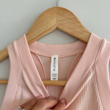 Load image into Gallery viewer, Athleta Renew Seamless Ribbed Racerback Tank Top Light Pink XS