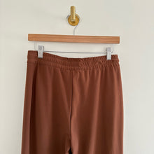 Load image into Gallery viewer, Joie Drawstring Waist High Rise Straight Leg Ankle Pants Rust Brown S
