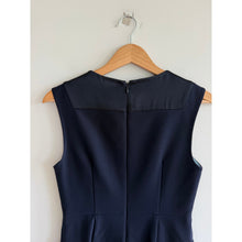 Load image into Gallery viewer, Diane Von Furstenberg Carrie Sleeveless Round Neck Mini Sheath Dress Navy Blue 4