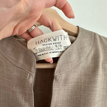 Load image into Gallery viewer, Hackwith Design House High Low Hem Sleeveless Mini Dress Brown M