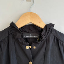 Load image into Gallery viewer, Pomander Place Claiborne 3/4 Sleeve Mini Shirt Dress Black M