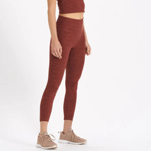 Load image into Gallery viewer, Vuori Elavation Pull On High Rise Cropped Activewear Leggings Red XS