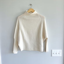 Load image into Gallery viewer, Club Monaco Emma Cashmere Ribbed Pullover Sweater Ivory XS