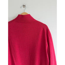 Load image into Gallery viewer, Fairway & Greene Baruffa Merino 1/4 Zip Long Sleeve Windsweater Raspberry Red XL