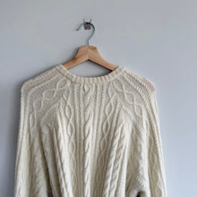 Load image into Gallery viewer, Show Me Your Mumu Barb Chunky Cable Knit Belted Maxi Sweater Dress Cream M