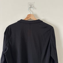 Load image into Gallery viewer, Eileen Fisher Button Front Collared Blazer Jacket Black S
