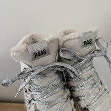 Load image into Gallery viewer, P448 Bali Sherpa High Top Lace Up Round Toe Casual Sneakers White 39