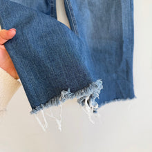 Load image into Gallery viewer, J. Crew Rayner High Rise Raw Hem Denim Wide Leg Jeans Blue 25