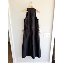 Load image into Gallery viewer, 6397 Sleeveless Scoop Neck Drawcord Waist Maxi Dress Black L