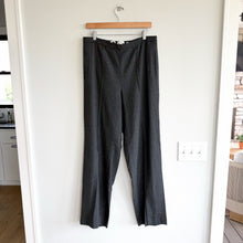 Load image into Gallery viewer, Vince Brushed Wool Mid Rise Straight Leg Trouser Pants Dark Gray L NWT