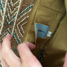 Load image into Gallery viewer, Santi Aztec Pattern Beaded Rectangle Shape Clutch Bag Brown