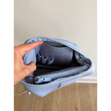 Load image into Gallery viewer, Dagne Dover Zip Closure Hunter Neoprene Toiletry Bag Blue
