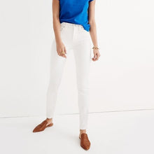Load image into Gallery viewer, Madewell 9" High-Rise Skinny Jeans in Pure White 26