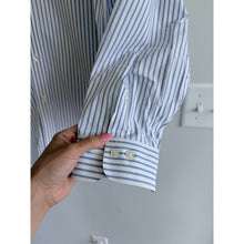 Load image into Gallery viewer, Brooks Brothers Striped Madison Fit Long Sleeve Button Down Shirt Blue White XL