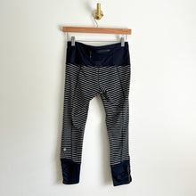 Load image into Gallery viewer, Lululemon Runday Crop First Release)Striped Running Leggings Black/White 4