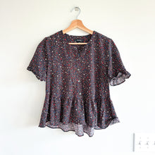 Load image into Gallery viewer, Madewell Studio Ruffle-Hem Top in Starry Night