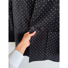 Load image into Gallery viewer, Zadig & Voltaire Visko Velvet Glitter Dots Wool Single-Breasted Blazer Black 42
