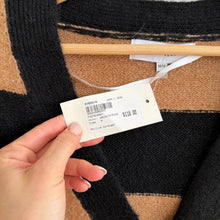 Load image into Gallery viewer, John & Jenn Phillie Striped Button Front Casual Cardigan Walnut Stripe M NWT