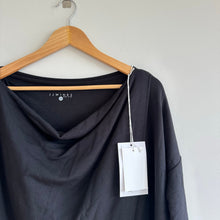 Load image into Gallery viewer, JJ Winks Layered Draped Sweatshirt Black NWT