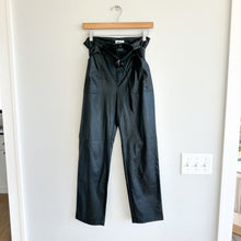 Load image into Gallery viewer, Superdown Chanice Buckle Faux Leather Pant Black L