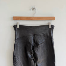 Load image into Gallery viewer, Spanx Faux Leather Moto Pull On High Rise Leggings Black L