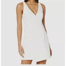 Load image into Gallery viewer, BCBGMAXAZRIA Sleeveless V-Neck Lined Fit & Flare Mini Dress White 6