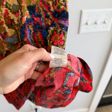 Load image into Gallery viewer, Anthropologie Maeve Printed V-Neck Mini Shift Dress Red L