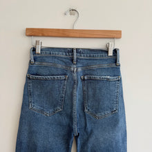 Load image into Gallery viewer, AGOLDE Nico High Rise Button-Fly Distressed Skinny Leg Cropped Jeans Blue 24