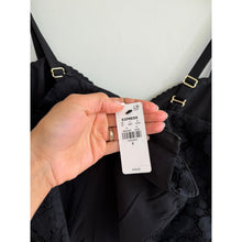 Load image into Gallery viewer, Express Floral Lace Sleeveless Cropped Corset Tank Top Black 8 NWT