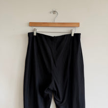 Load image into Gallery viewer, Vince Wool Blend Pintuck Pull-On High Rise Straight Leg Pants Black 10