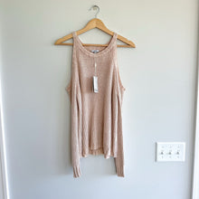 Load image into Gallery viewer, Rails Mika Cold Shoulder Pullover Sweater Blush Pink L NWT