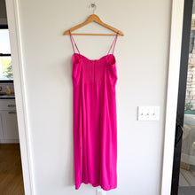 Load image into Gallery viewer, Abercrombie & Fitch Camille Sleeveless Smocked Midi Dress Pink MT