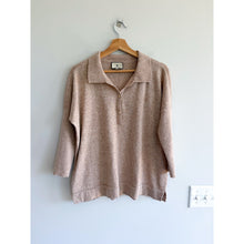 Load image into Gallery viewer, Tuckernuck Clayton Long Sleeve Collared Knit Casual Sweater Brown XS