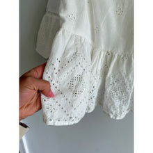 Load image into Gallery viewer, Madewell Rosalie Tie Strap Top Embroidered Smock Waist Mini Skirt Set White M