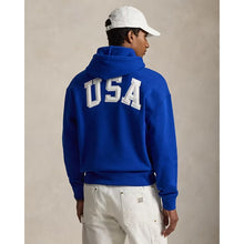 Load image into Gallery viewer, Polo Ralph Lauren Flag Fleece Embroidered Hoodie Sweatshirt Royal Blue XL NWT