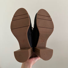 Load image into Gallery viewer, NEW Sorel Blake Lace Up Block Heel Leather Bootie Black/Brown 5