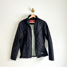 Load image into Gallery viewer, Marker Zip Front Quilted Moto Jacket with Zip Pockets Black M