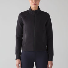 Load image into Gallery viewer, Lululemon NTS Zip Up Athleisure Ribbed Detail Jacket Black 4