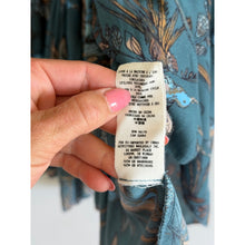 Load image into Gallery viewer, Free People Purple Haze Ruffles V-Neck Tiered Tunic Teal S