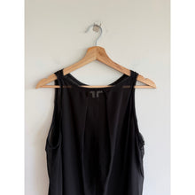 Load image into Gallery viewer, Helmut Lang Ghost Silk Sleeveless Crew Neck Sheer Tank Top Black L