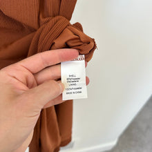 Load image into Gallery viewer, Prettygarden Strapless Ribbed Side Slit Bodycon Maxi Dress Brown S NWT