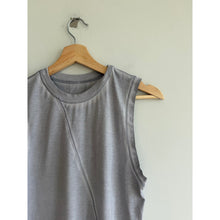 Load image into Gallery viewer, Lululemon Broken Beats Crew Neck Cropped Tank Top Washed Glacier Grey