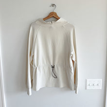 Load image into Gallery viewer, Varley Arcola Mock Neck Pullover Oversized Cinched Waist Sweatshirt Cream M