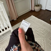 Load image into Gallery viewer, Whistles Silk Blend Terracotta Geometric Print Ruched Dress 4