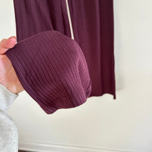 Load image into Gallery viewer, N:Philanthropy Revolve Reign Ribbed Pull On High Rise Pants Space Cherry XS