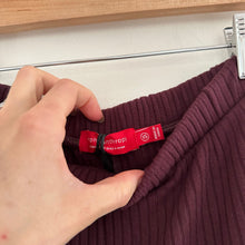 Load image into Gallery viewer, n:Philanthropy Ribbed Knit High Rise Pull On Wide Leg Pants Red XS NWT